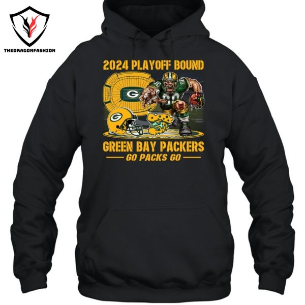 2024 Playoff Bound Green Bay Packers Go Packs Go Unisex T-Shirt