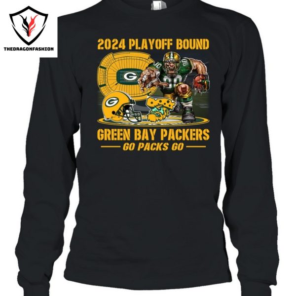 2024 Playoff Bound Green Bay Packers Go Packs Go Unisex T-Shirt