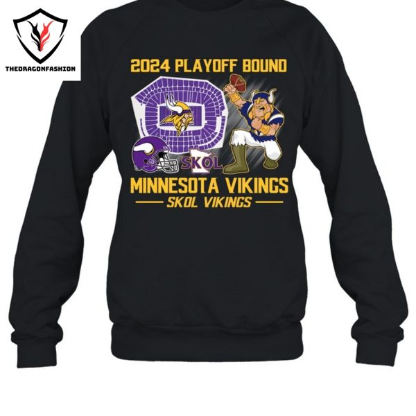 2024 Playoff Bound Minnesota Vikings Skol Vikings Unisex T-Shirt