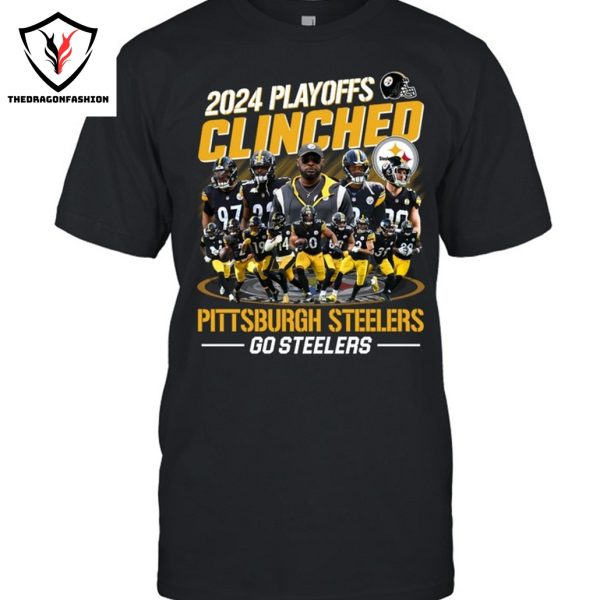 2024 Playoffs Clinched Pittsburgh Steelers Go Steelers Unisex T-Shirt