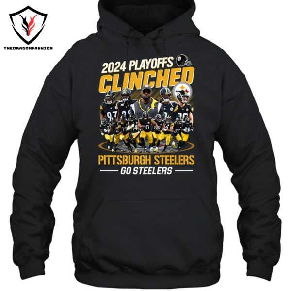 2024 Playoffs Clinched Pittsburgh Steelers Go Steelers Unisex T-Shirt