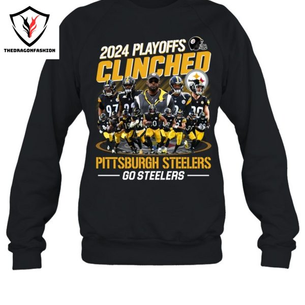 2024 Playoffs Clinched Pittsburgh Steelers Go Steelers Unisex T-Shirt