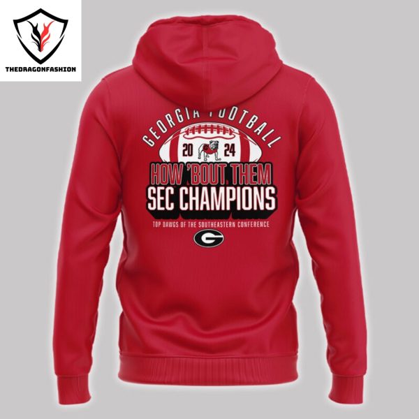 2024 SEC Football Conference Champions Georgia Bulldogs Hoodie – Red