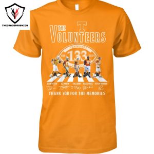 The Tennessee Volunteers Football 133 Years 1891-2024 Signature Thank You For The Memories Unisex T-Shirt