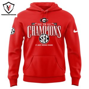 Georgia Bulldogs 2024 SEC Football Conference Champions Perfect Season Hoodie