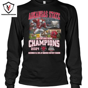 Arkansas State Red Wolves 68 Ventures Bowl Champions 2024 Unisex T-Shirt