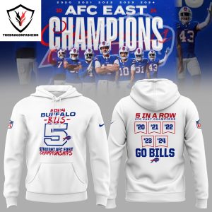 5 In A Row AFC East Division Champions Buffalo Bills – Go Bills Hoodie