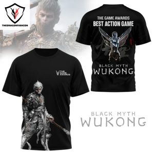 Black Myth Wukong The Game Awards Best Action Game 3D T-Shirt – Black