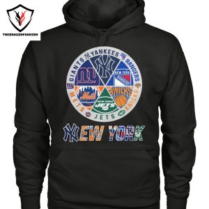 New York Knicks x New York Mets x New York Yankees x New York Jets x New York Giants x New York Rangers Unisex T-Shirt