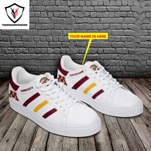 Personalized Minnesota Golden Gophers Logo Stan Smith Shoes