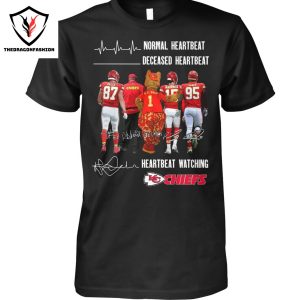 Normal Heartbeat – Decesed Heartbeat – Heartbeat Watching Kansas City Chiefs Signature Unisex T-Shirt