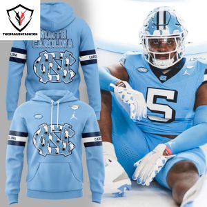 North Carolina Tar Heels Football Logo Hoodie – Blue