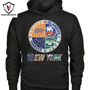 New York Knicks x New York Islanders x New York Yankees x New York Jets Unisex T-Shirt