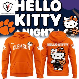 Hello Kitty x Clemson Tigers Hoodie – Orange