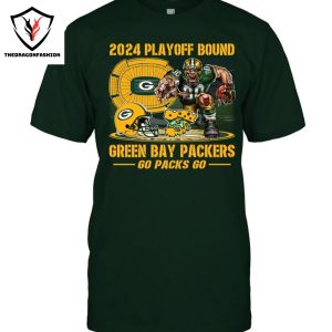 2024 Playoff Bound Green Bay Packers Go Packs Go Unisex T-Shirt