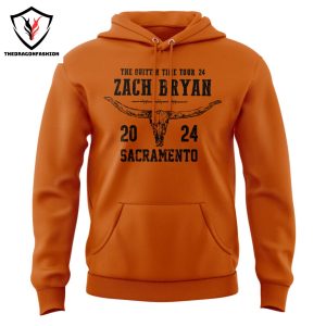 Sacramento Kings x Zach Bryan 2024 Tour Hoodie – Orange