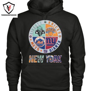 New York Liberty x New York Yankees x New York Knicks x New York Giants Unisex T-Shirt