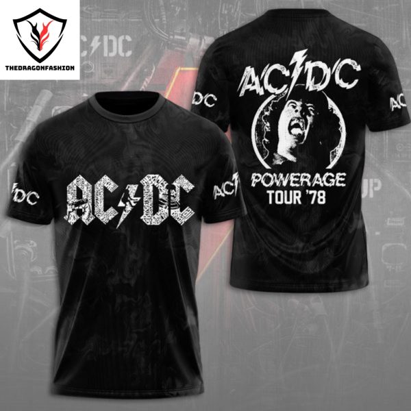 AC DC Powerage Tour 78 3D T-Shirt