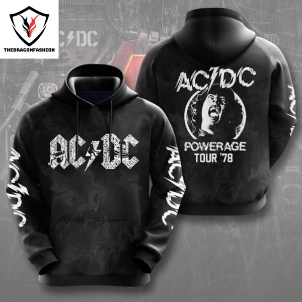 AC DC Powerage Tour 78 Hoodie – Black