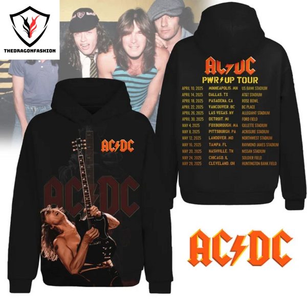 AC DC Pwr Up Tour Design Zip Hoodie