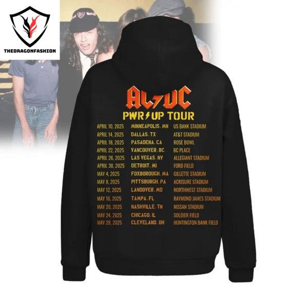 AC DC Pwr Up Tour Design Zip Hoodie