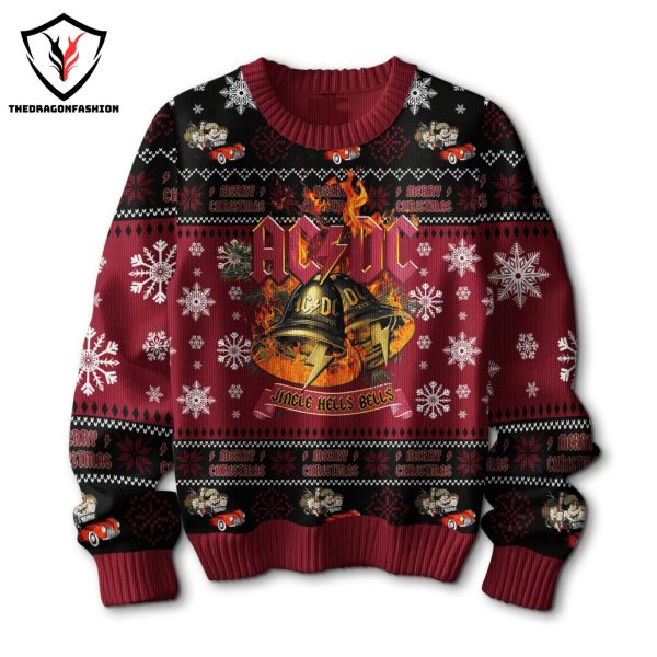 AC DC Tis The Season To Go On The Highway To Hell Sweater