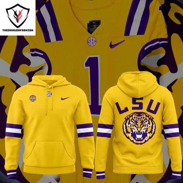 Alternate Gold LSU Tigers Football Logo Hoodie