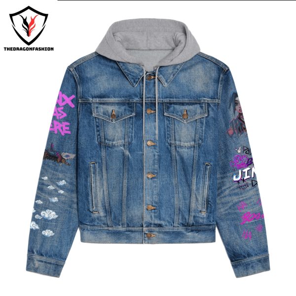 Arcane League Of Legends – Get Jinxed Hooded Denim Jacket