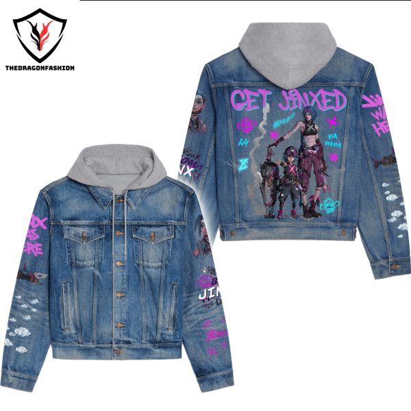 Arcane League Of Legends – Get Jinxed Hooded Denim Jacket