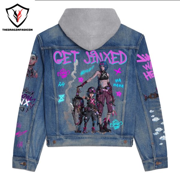 Arcane League Of Legends – Get Jinxed Hooded Denim Jacket