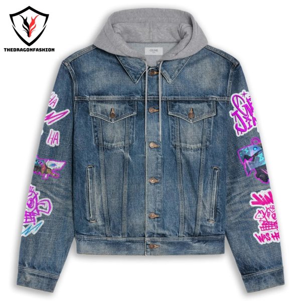 Arcane League Of Legends Jinx Hooded Denim Jacket