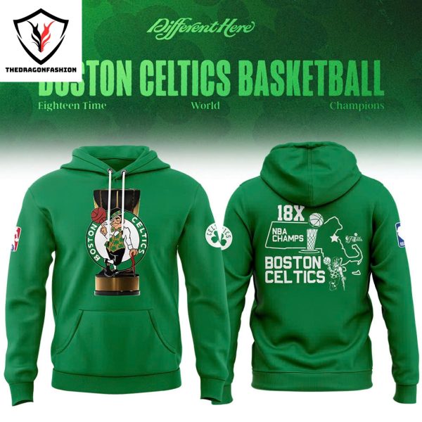 Boston Celtics 18X Champions Final Hoodie – Green