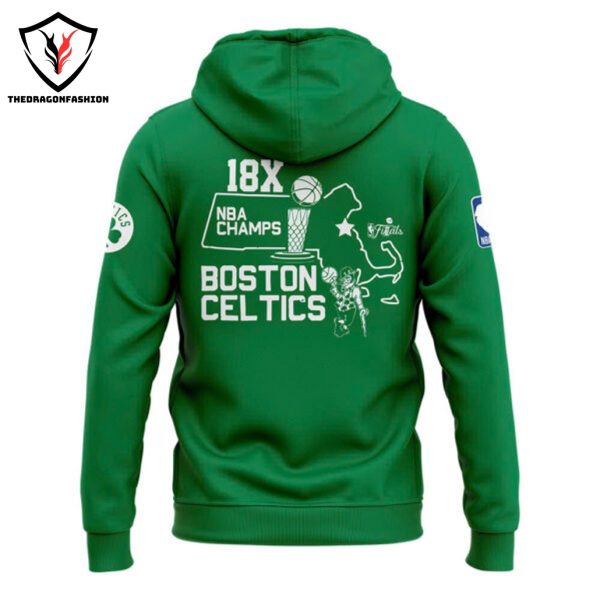 Boston Celtics 18X Champions Final Hoodie – Green