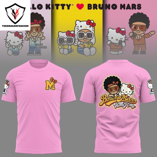 Bruno Mars x Hello Kitty 3D T-Shirt – Pink