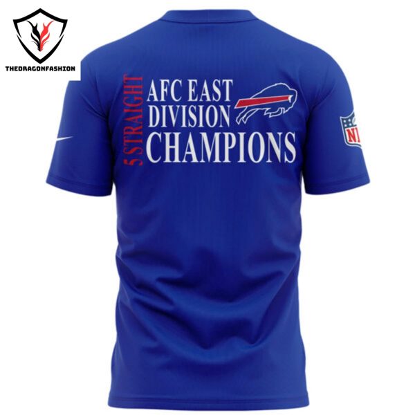 Buffalo Bills 5 Traight AFC East Championships Buffalo Bills 3D T-Shirt