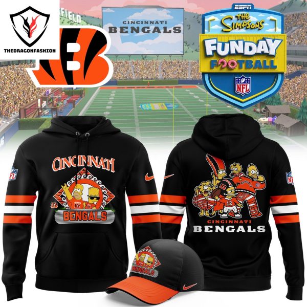 Cincinnati Bengals x The Simpson Funday Football Hoodie