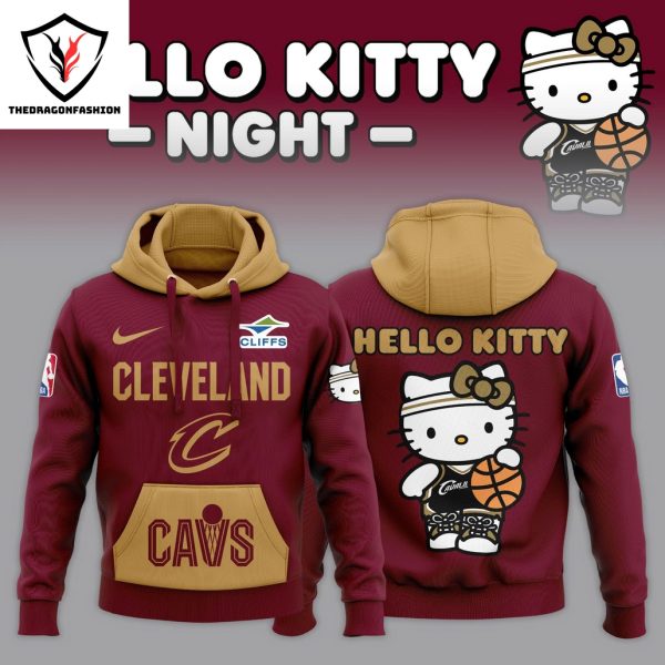 Cleveland Cavaliers x Hello Kitty Design Hoodie