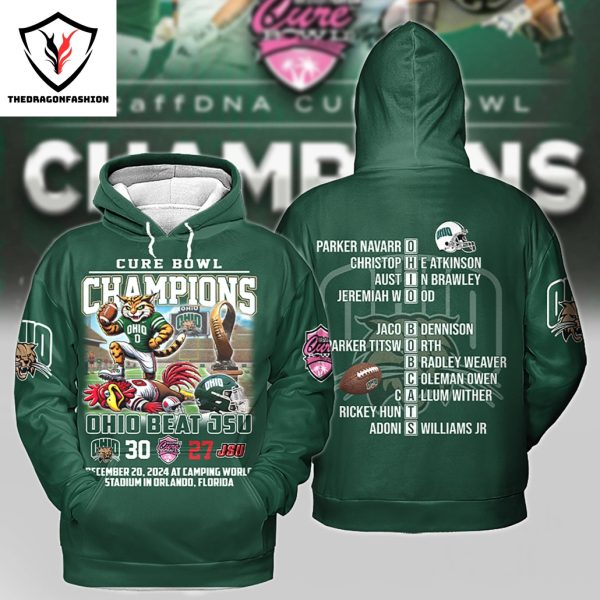 Cure Bowl Champions Ohio Bobcats Beat JSU Hoodie