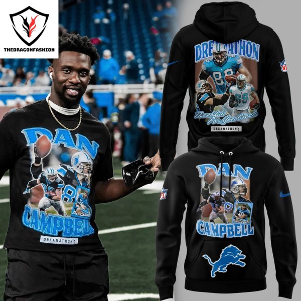 Detroit Lions Thankful For You Coahh Dan Campbell Hoodie