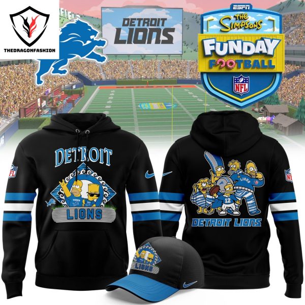 Detroit Lions x The Simpson Funday Football Hoodie