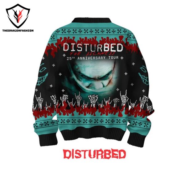 Disturbed The Sickness 25th Anniversary Tour Sweater