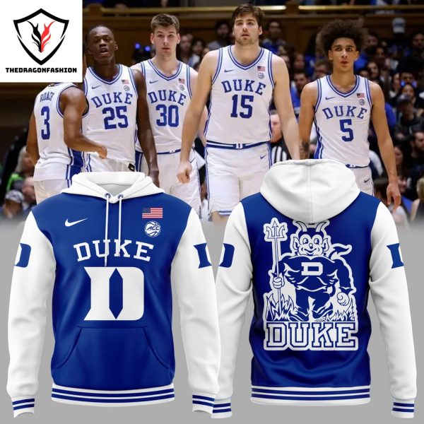 Duke Blue Devils Men Basketball Logo Design Hoodie