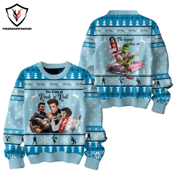 Elvis Presley The King Of Rock N Roll Sweater