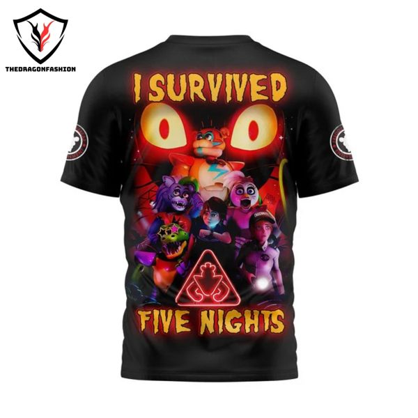 Five Night At Freddy – I Survived Five Nights 3D T-Shirt