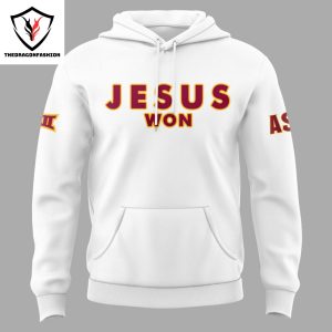 Arizona State Sun Devils Jesus Won Hoodie – White