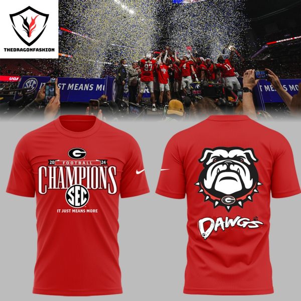 Georgia Bulldogs 2024 Football Champion – It Just Means More 3D T-Shirt