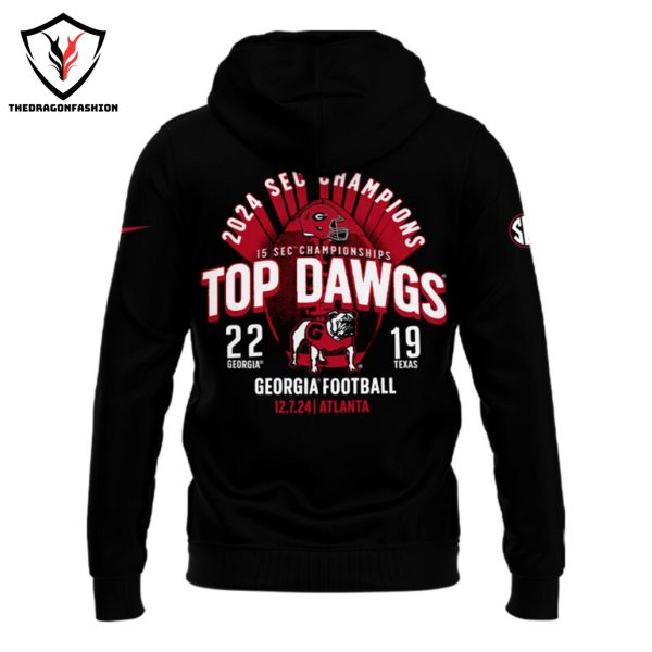 Georgia Bulldogs 2024 SEC Champions Top Dawgs Hoodie