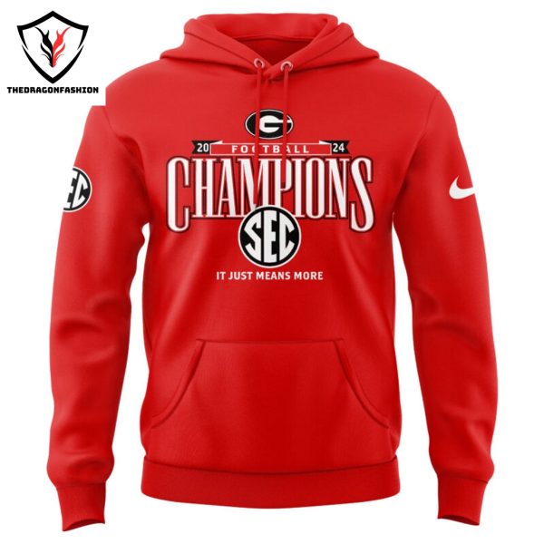 Georgia Bulldogs 2024 SEC Football Conference Champions Perfect Season Hoodie