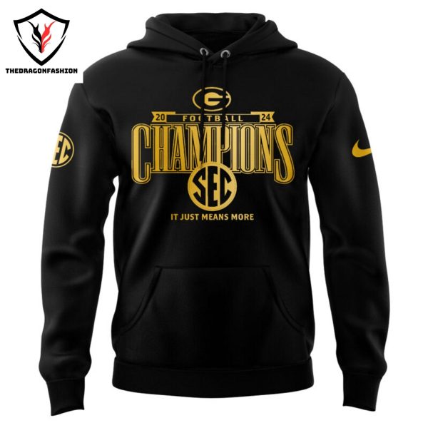 Georgia Bulldogs 2024 SEC Football Conference Champions Undefeated Hoodie