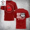 Georgia Bulldogs Hail To Georgia – Go Dawgs 3D T-Shirt – Black